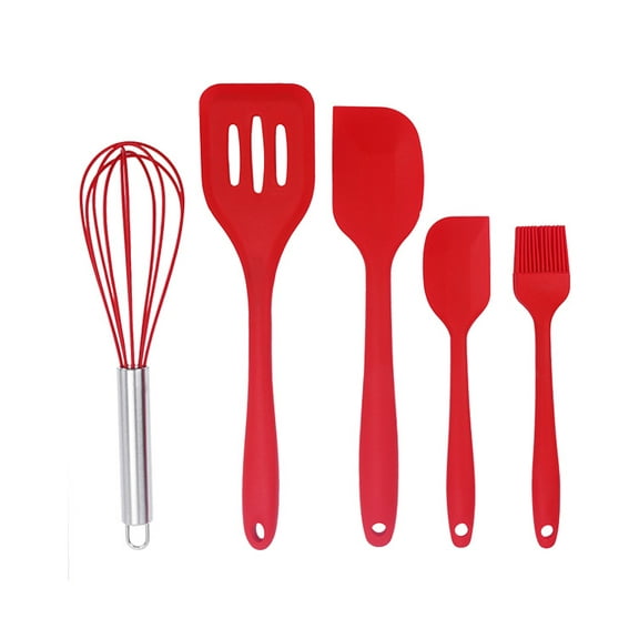 5 Piece Kitchen Utensil Set Silicone Baking Tools Kitchenware Essential