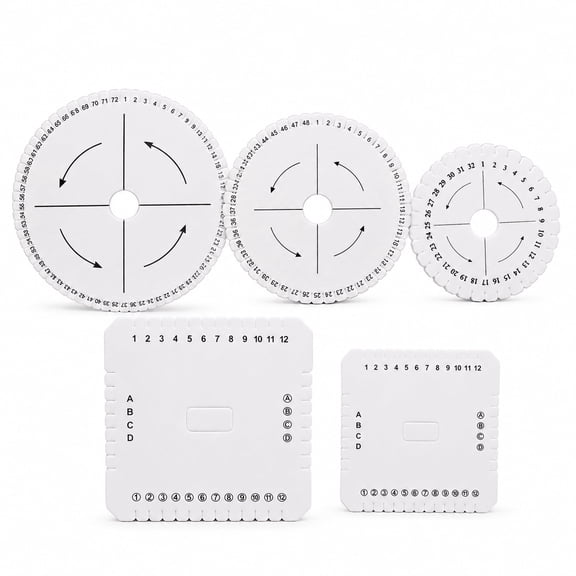 KYJiuLiu 5-Piece Kumihimo Braiding Disk Set, 4-6 in EVA Looms