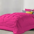 thumbnail image 1 of 5 Piece Luxury U Shape Pattern Comforter By D.N.G. BEDDINGS Set Premium Super Soft, 1000 Thread Count 100% Egyptian Cotton King/California King Size Hot Pink Color, 1 of 9