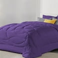 thumbnail image 1 of 5 Piece Luxury U Shape Pattern Comforter By D.N.G. BEDDINGS Set Premium Super Soft, 1000 Thread Count 100% Egyptian Cotton Super King Size Purple Color, 1 of 9