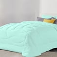 thumbnail image 1 of 5 Piece Luxury U Shape Pattern Comforter By D.N.G. BEDDINGS Set Premium Super Soft, 1000 Thread Count 100% Egyptian Cotton Twin/Twin XL Size Aqua Blue Color, 1 of 9