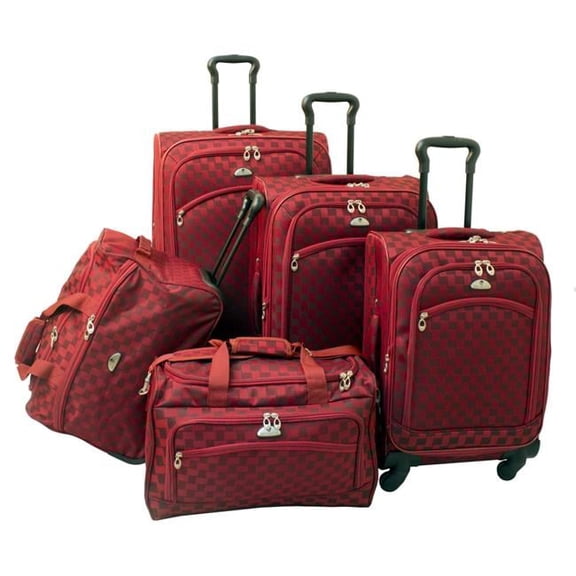 5 - Piece Madrid Spinner Luggage Set, Red