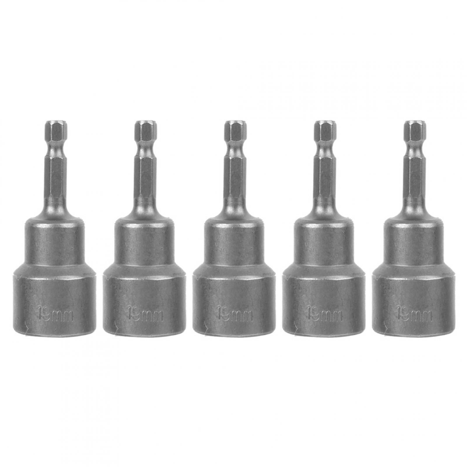 5-Piece Magnetic Hex Socket Set, Steel Electric Screwdriver with ...