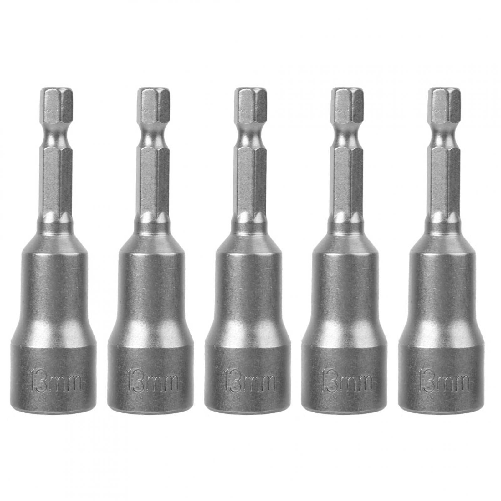 5-Piece Magnetic Hex Socket Set, Tool Steel, 13mm - Electric ...