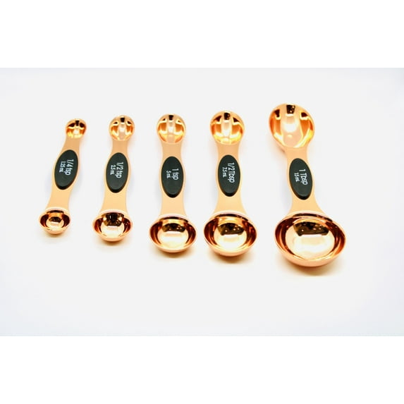 5 Piece Magnetic Measuring Spoon Set (Rose Gold)