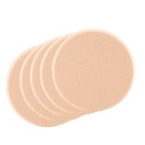5-Piece Makeup Foundation Sponge Set for Liquid Powder Application with Smooth Round Blending Puffs