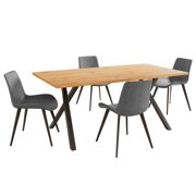 5 Piece Mdf Dining Table Set, Rectangular Table , Modern Kitchen Dining Table Set, Dining Table With 4 Dining Chairs