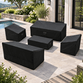 5 Piece Medium Patio Furniture Cover Set, Waterproof 420d Outdoor ...