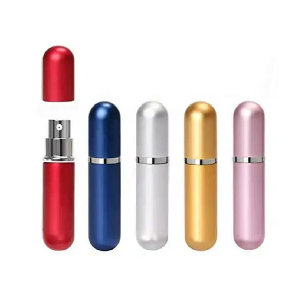5-Piece Mini Perfume Atomizer Set – 10 ml Portable Refillable Spray Bottles for Travel & On-the-Go Freshness TIKA