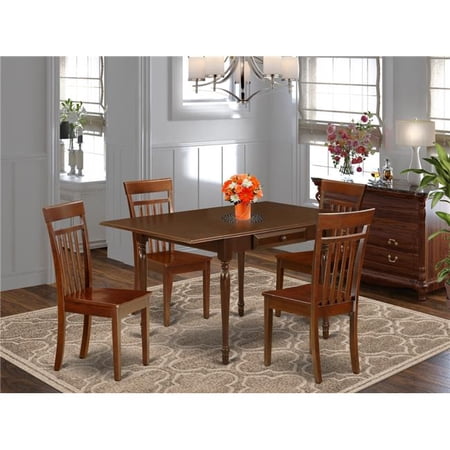 5 Piece Monza Dinette Set - Mahogany