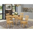 thumbnail image 1 of 5 Piece Monza Wooden Dining Table Set - Oak, 1 of 1
