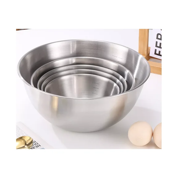 5-Piece Nesting Stainless Steel Bowl Set