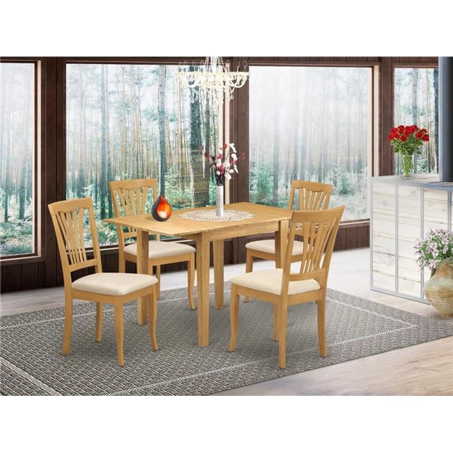5 Piece Norden Dining Room Table Set - Oak - Walmart.com