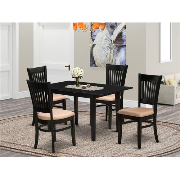 5 Piece Norfolk Kitchen Furniture Set - Black