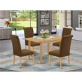 thumbnail image 1 of 5 Piece Norfork Dining Set - Oak & Dark Coffee, 1 of 1