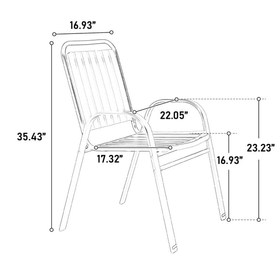 5-Piece Outdoor Dining Set - Plastic Chairs + Steel Table, Weatherproof Rust-Resistant (Washable Cushions, 20-30 Min Assembly, Garden/Patio/Backyard, Black)