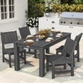 thumbnail image 1 of 5 Piece Outdoor Dining Set,Weather Patio Table and Chairs Furniture Set for Lawn Garden Backyard, 1 of 7