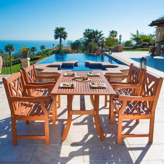 5-Piece Outdoor Eucalyptus Dining Set