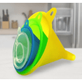 thumbnail image 1 of 5-Piece Plastic Funnel Set for Kitchen, Spices, Powders, Oils & Cosmetics - Mini to Large Sizes for Precise Liquid Transfer & Easy Pouring, 1 of 8