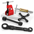 5-Piece Plumbing Tool Kit with Angle Stop Wrench and Sleeve Puller ...