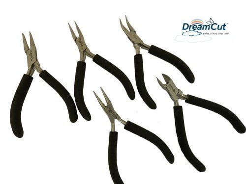5 Piece Professional Jewelry Pliers Jewelers Beading Tool
