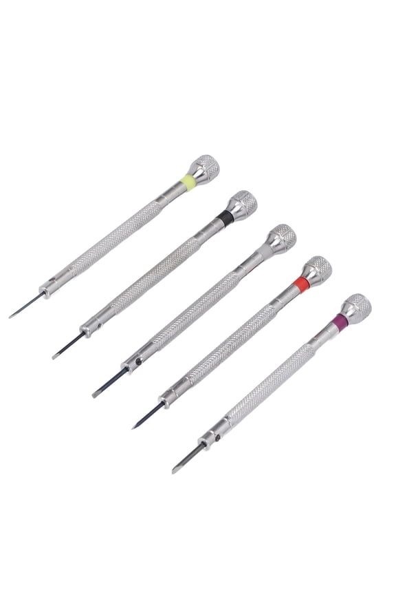 5-Piece Professional Watch Repair Screwdriver Kit with 5 Spare Bits, Steel Tools for Watch, Phone & Computer Disassembly, 89mm