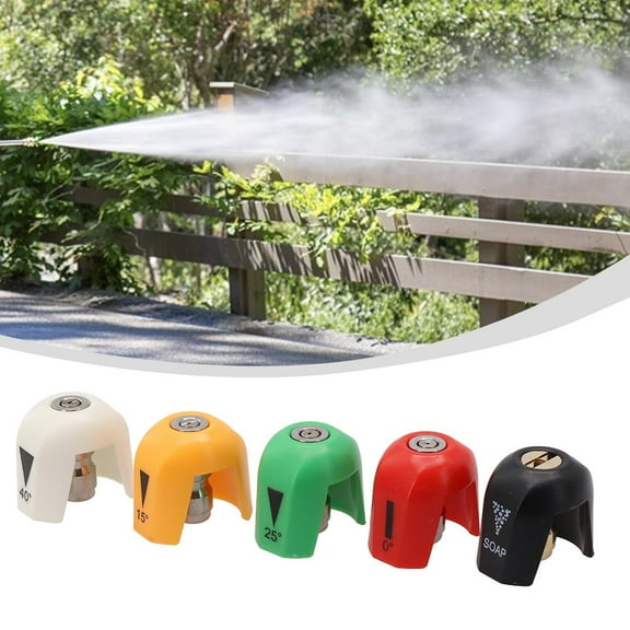 5-Piece Quick Connect Spray Tip Set For SPX3000 Series Pressure Washers, Stainless Steel Nozzles With 0, 15, 25, 40 And Soap Spray Angles For SPX3001, SPX3200, SPX3500, SPX4000