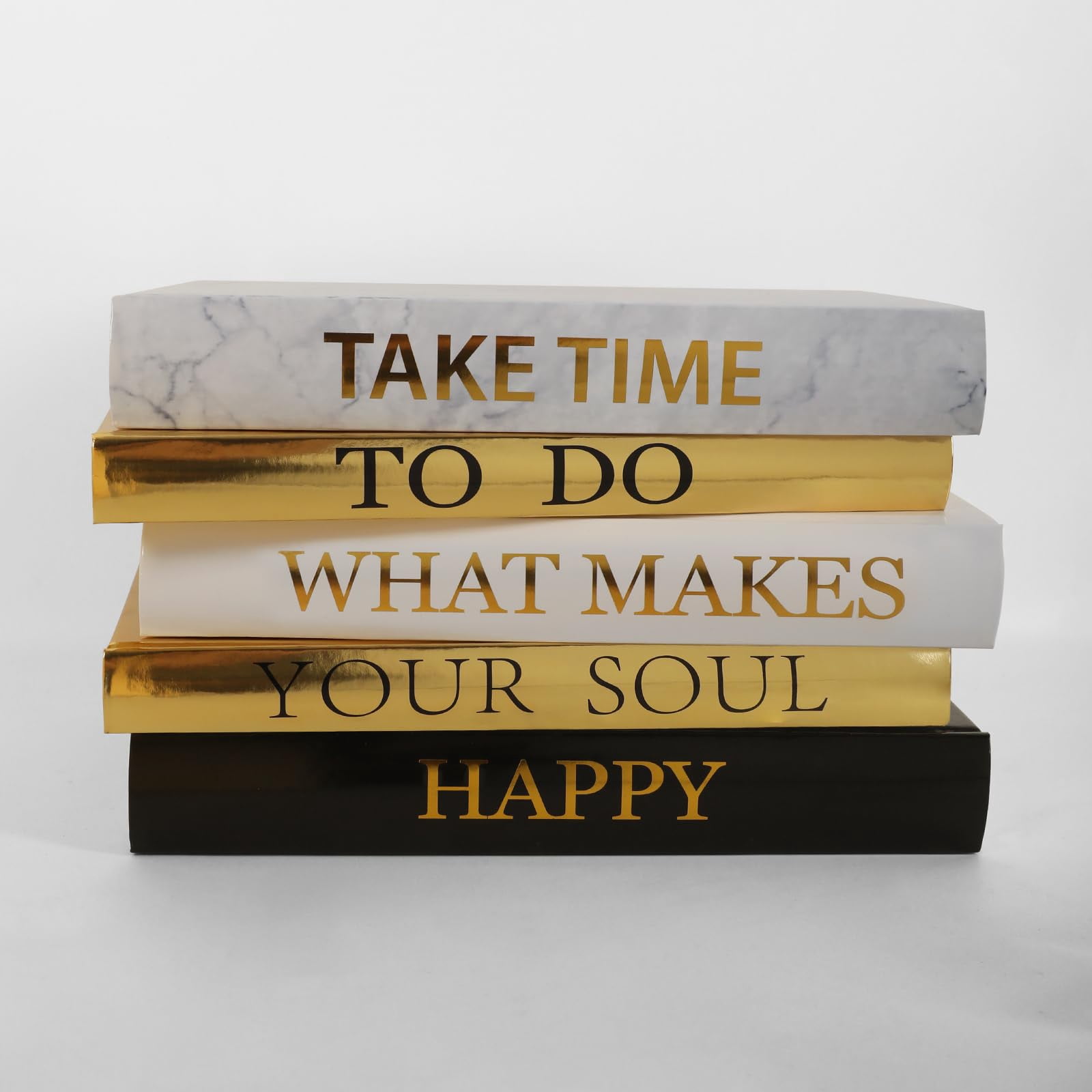 5-Piece Quote Decorative Book Set with Blank Pages, Fashion Designer ...