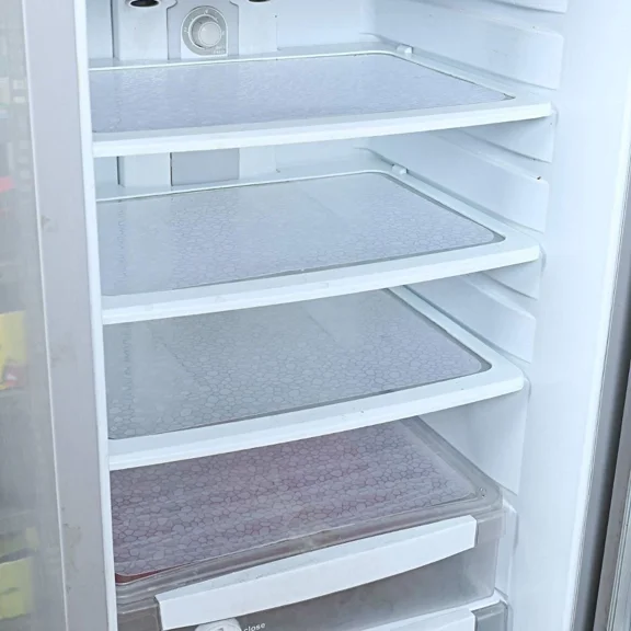 5-Piece Refrigerator Drawer Mats Set, Waterproof, Kitchen Organizer, White