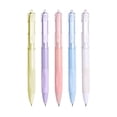 thumbnail image 1 of 5 Piece Retractable Ballpoint Pen Set with Quick-Dry Ink, 0.5mm Fine Nib, Replaceable Ink Converter, Stylish Resin Barrel for Office & Home, 1 of 5