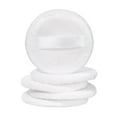 thumbnail image 1 of 5-Piece Round Makeup Puff Set - Soft Cotton Powder Applicators for Compact Foundation and Blush - White, 1 of 9