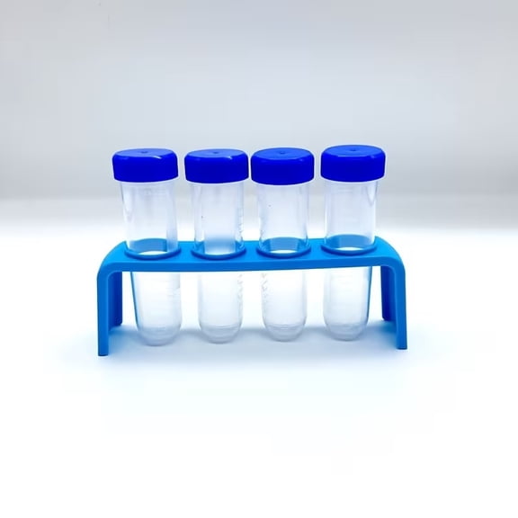 5-Piece Science Kit Set - 4 Durable Plastic Test Tubes with Stand and Dropper for Young Scientists