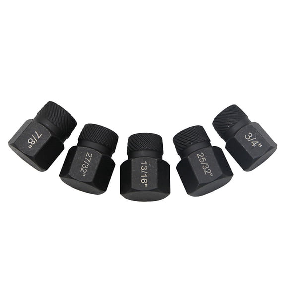5 Piece Screw Nut Extractor Set Corrosion Resistant and Pollution