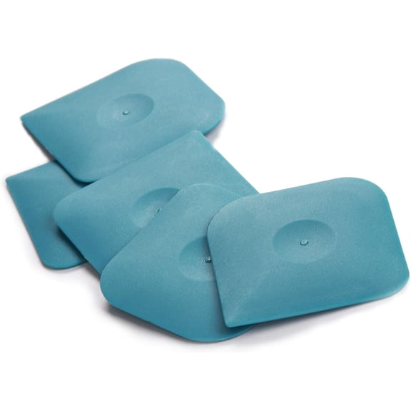 5-Piece Set Of Advanced Kitchen Flat Pan Scraper Food Scraper Nylon Scraper Anti Scratch Cast Iron Scraper Plastic Scraper Tool Suitable For Cleaning Flat Pan Frying Pan And Cooking Food