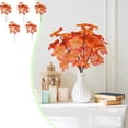 thumbnail image 1 of 5-Piece Set of Artificial Silk Maple Leaves Branches for Fall Decor, Wedding Bouquet Table Centerpiece, DIY Home Stems, 34cm Length, 1 of 6