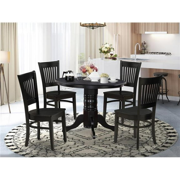 5 Piece Shelton Dining Room Set - Black
