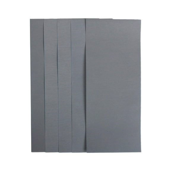 5-Piece Silicon Carbide Sandpaper Set Wet Dry Use For Wood Metal Plastic And Automotive
