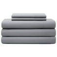 5Piece Slate Solid 600 Thread Count Cotton Blend California King Split Sheet Set