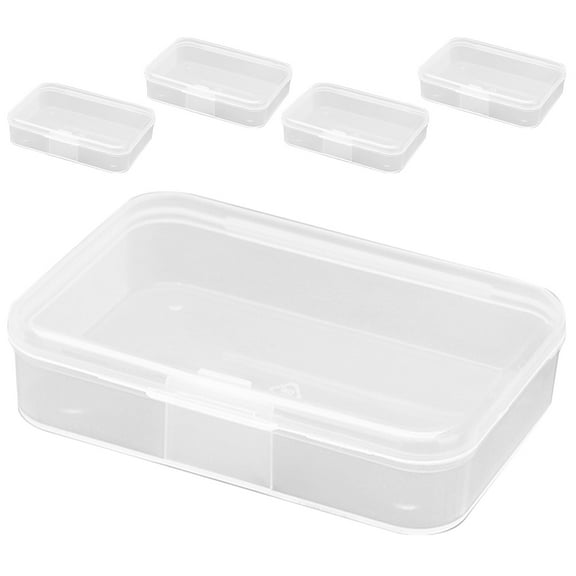 5-Piece Small Parts Organizer - Plastic Storage Boxes for Screws/Bolts/Crafts