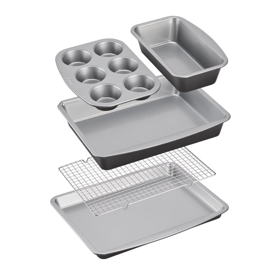 Cuisinart 5-Piece Stackable Ceramic Nonstick Bakeware