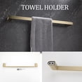 thumbnail image 1 of 5 Piece Stainless Steel Bathroom Towel Rack Set Wall Mount Brushed Gold Goldtone Finish, 1 of 5