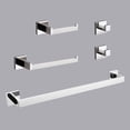 thumbnail image 1 of 5 - Piece Stainless Steel Bathroom Towel Rack Set Wall Mount, 1 of 10