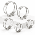 Tacking Point 5-Piece Stainless Steel Exhaust Pipe Tacking Band Clamps for Welding ...