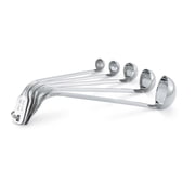 5-Piece Stainless Steel Measuring Ladle Set, 47119 Set 46588 Dry 4Piece Magnetic OnePiece and Oval 47054 Stainless 47031 Home Cup SS Construction Cookware.., By Vollrath