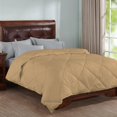 thumbnail image 1 of 5 Piece Striped Diamond Pattern Comforter Set Super Soft 800 Thread Counts, All Season, 100% Egyptian Cotton, Super King Size Taupe Color, 1 of 7