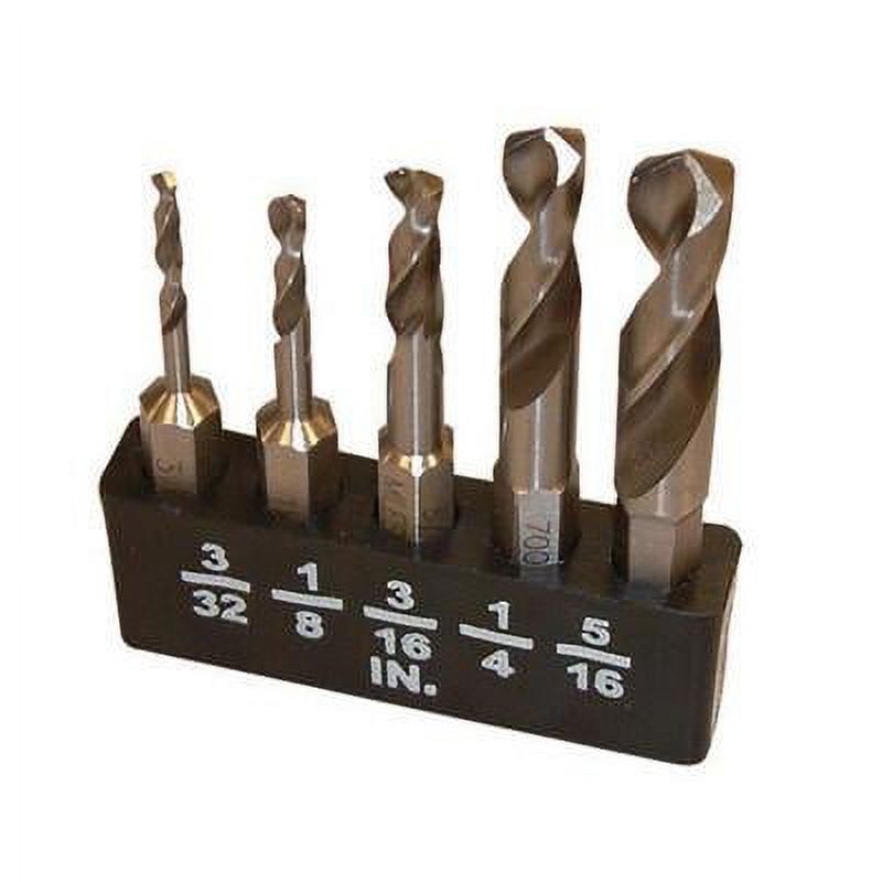 5 Piece Stubby Drill Bits for Angle Drill