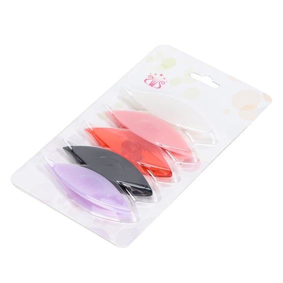5-Pack Plastic Tatting Shuttles for Lace Making - Assorted Colors Black, White, Rosy, Pink, Purple - Hand Sewing Craft Tool 5Pcs plastic
