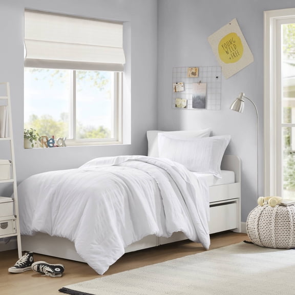5-Piece Twin/Twin XL Woven Striped Comforter Set