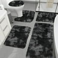 thumbnail image 1 of 5-Piece Ultra Absorbent & Non-Slip Bath Rug Set - Machine Washable Quick-Dry Mats for Bathroom, Laundry, Toilet - Thick Floor Protection for Families, Elderly, Pets, 1 of 8