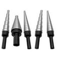 thumbnail image 1 of 5 Piece Unibit HSS Step Drill Bit Set (Sizes #1 - #5), VAC1-5SET, 1 of 6